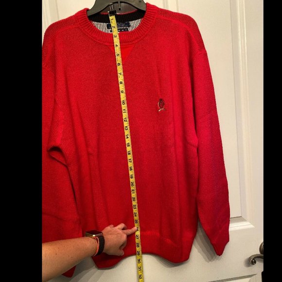 Vintage Tommy‎ Hilfiger Red Sweater Men’s M - Picture 5 of 6